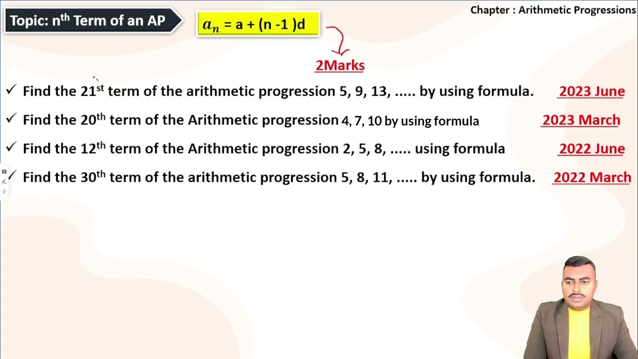 Arithmetic Progressions Overview 