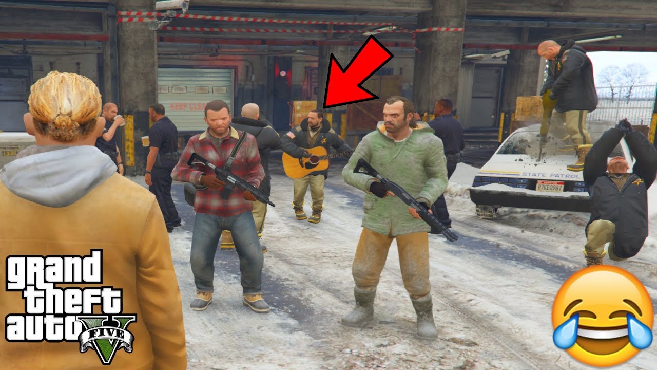 GTA 5 - What Happens if You DISABLE THE WANTED LEVEL DURING PROLOGUE