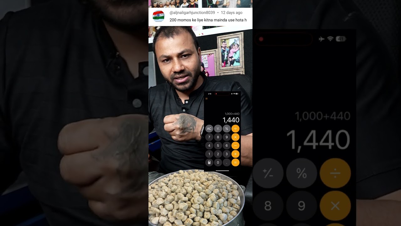 200 Momos बनाने के लिए कितना मैदा जरूरत होती है ? #momos #realcheftutorial #streetfood