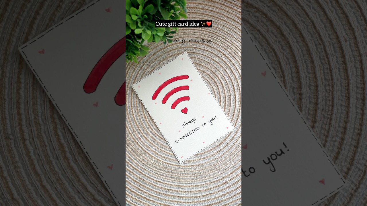 Handmade card for your loved ones | easy gift card ideas #diy #craft #handmade #giftideas #couple