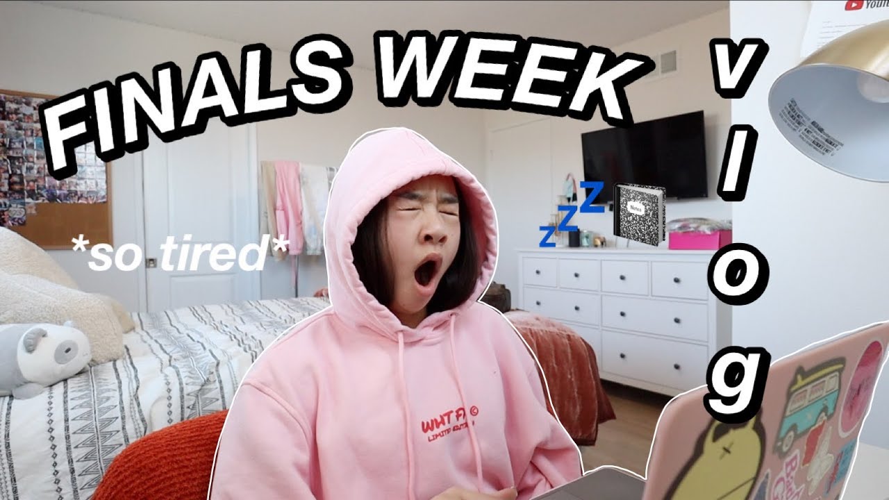 FINALS WEEK VLOG *freshman* | Nicole Laeno