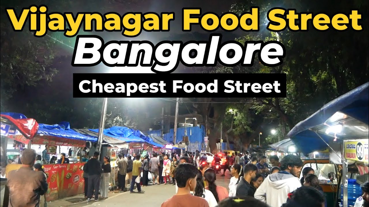 Vijayanagar Food Street Bangalore | Top South Indian Street Food Snacks Sweets & Meals CHEAPEST FOOD