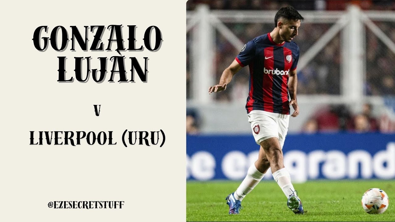 Gonzalo Lujan (San Lorenzo) v Liverpool de Montevideo. Copa Liberadores 2024