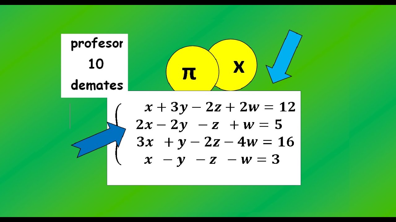 Método de Gauss Sistemas de ecuaciones 4x4