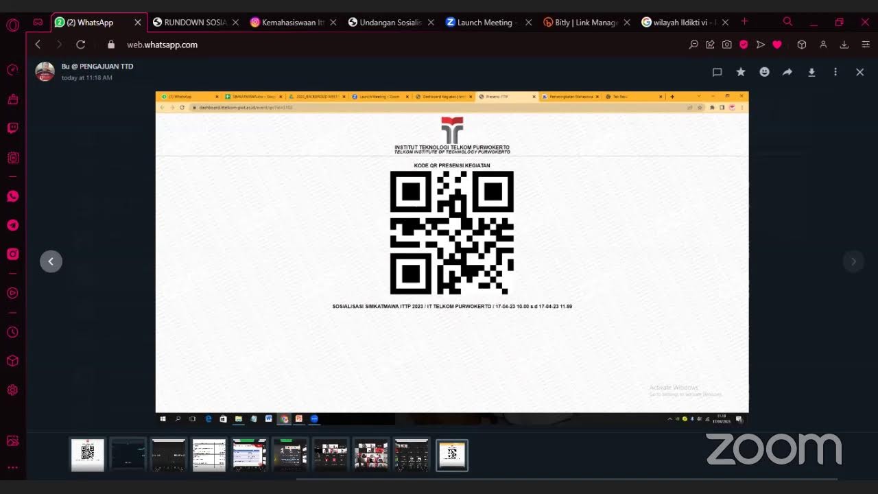Sosialisasi SIMKATMAWA IT Telkom Purwokerto