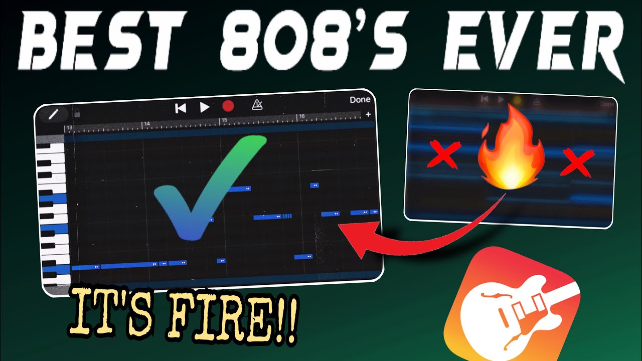 How To Make BETTER 808 Bass Patterns On GarageBand iOS