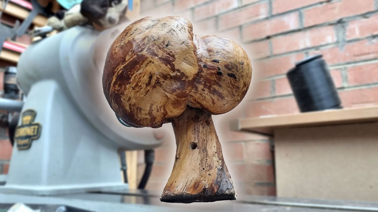 The Mushroom Cloud Burl - проект токарной обработки дерева