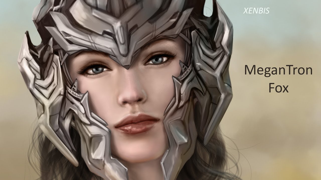 Megan Tron Fox (Transformers) - Drawing time lapse