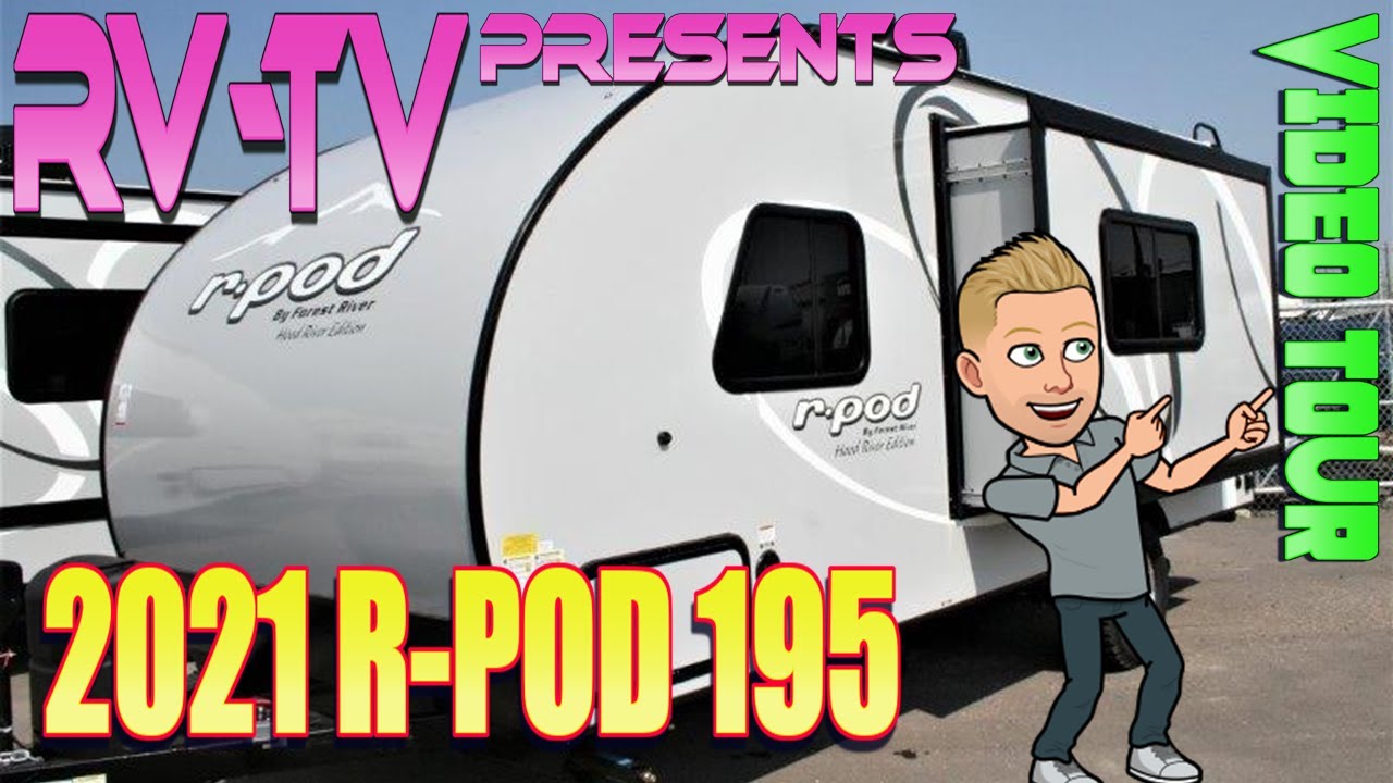 2021 R-Pod 195 . Review, rear kitchen, slide out, walk around queen bed, new wide body design!