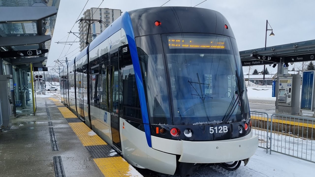 Weekday Kitchener Ride on ION LRT POV (Ft. Kitchener Go Line)