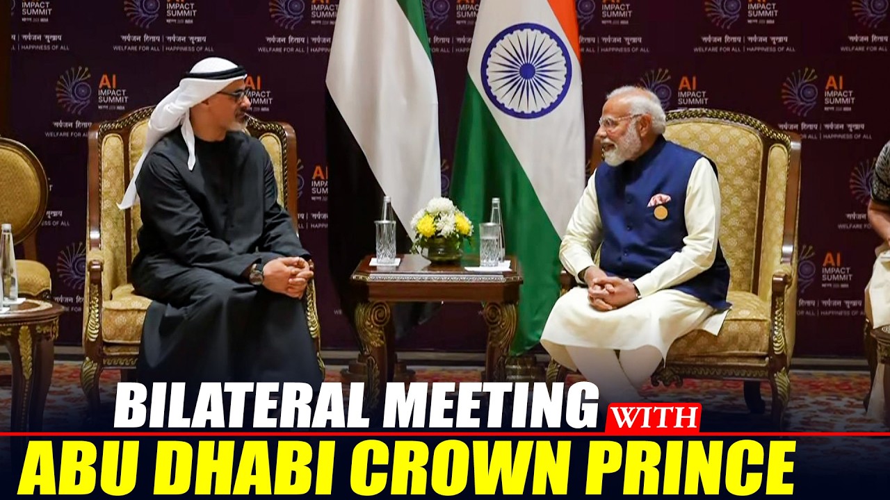 PM Modi holds meeting with Crown Prince of Abu Dhabi Sheikh Khaled bin Mohamed bin Zayed Al Nahyan