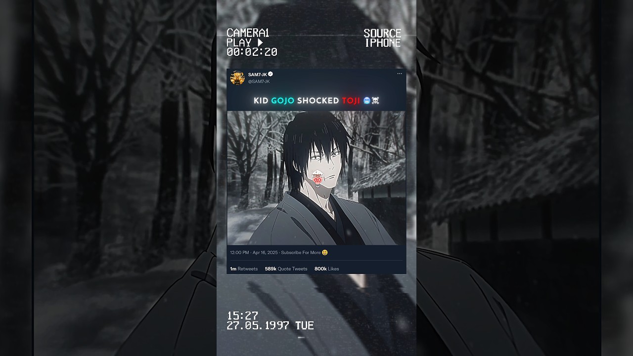 Kid Cooked Toji 🤯☠️ #jujutsukaisen #jjk #gojo #toji #shorts #amv