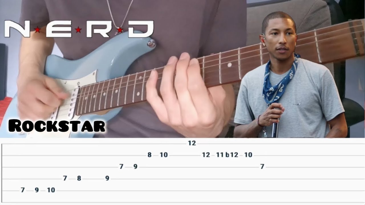 Rockstar - N.E.R.D Guitar Cover [+TABS]