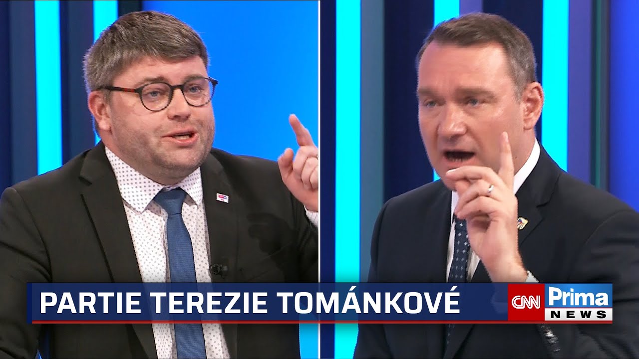 Hádka ve studiu o Ukrajině a Rusku. Přestaňte na sebe pokřikovat, klidnila situaci Tománková
