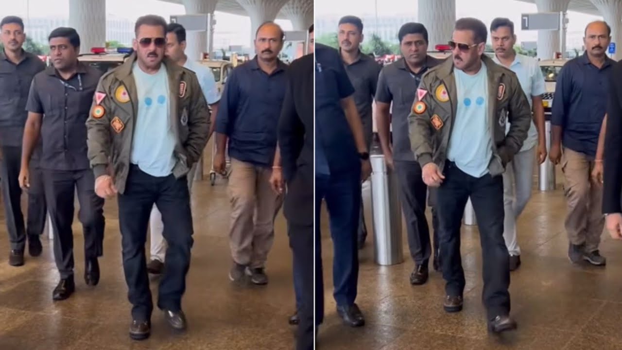 21 Bodyguard With Salman Khan Spotted In High Security On Mumbai Airport