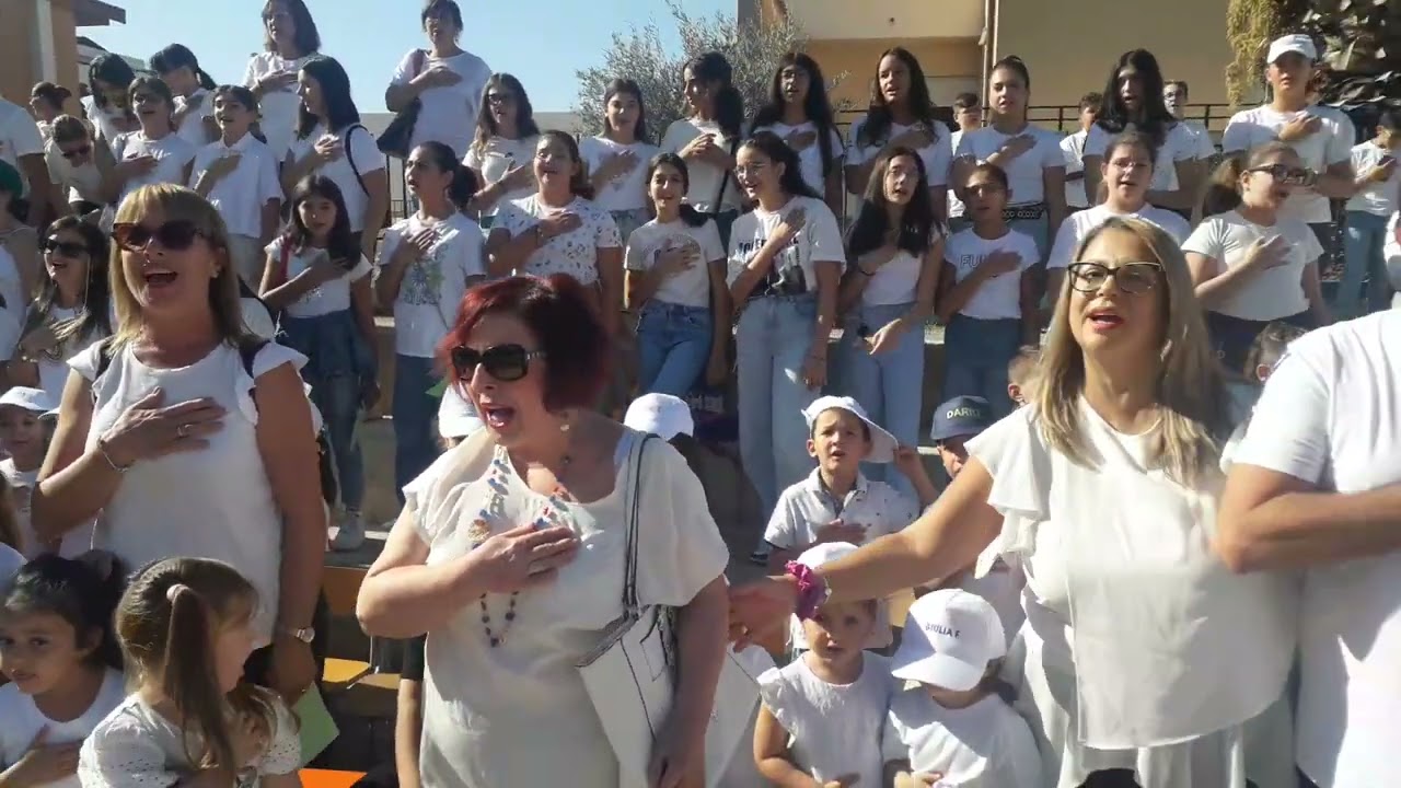 ICSIM F.CRISPI RIBERA - Inaugurazione anno Scolastico 2023/4 -  Inno di Mameli.