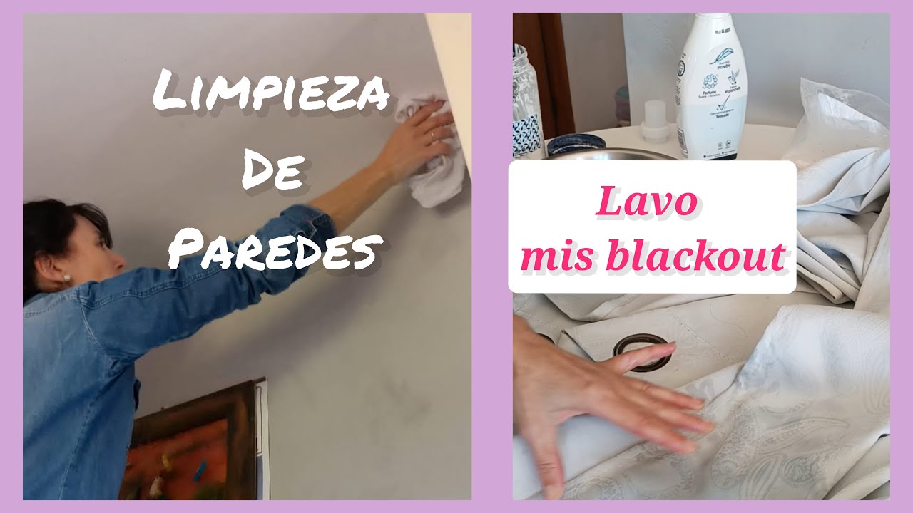 LIMPIEZA EXTREMA DE CORTINAS BLACKOUT Y PAREDES🧽🏠