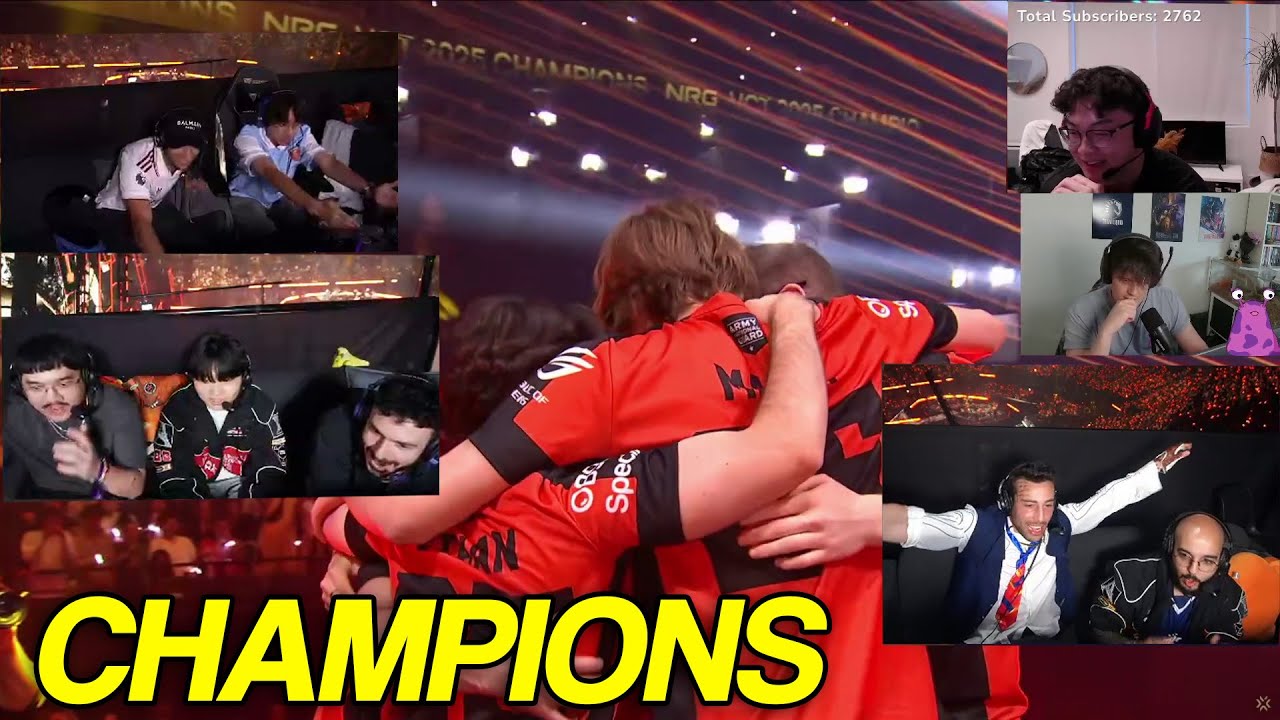 Streamers React to NRG WINNING VCT CHAMPS 2025 vs FNATIC