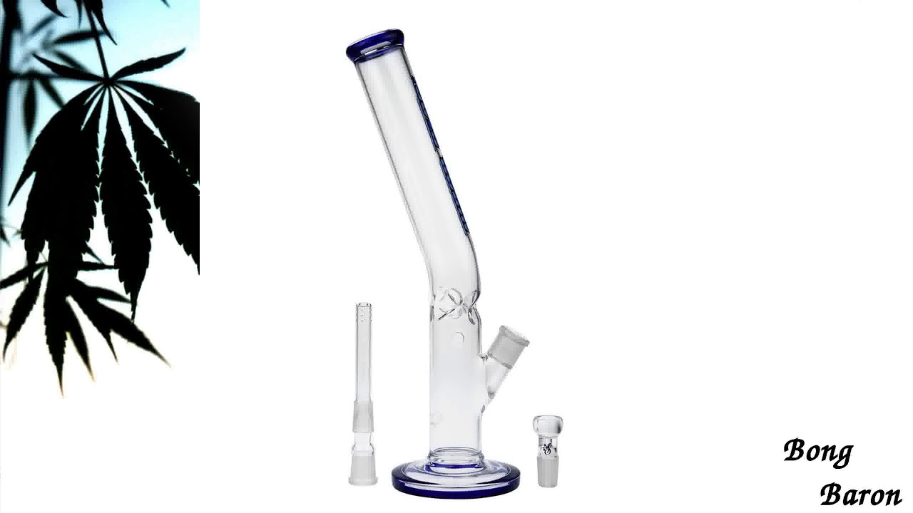 WS TX Burner 3.0 Glass Ice Bong | Blue Line