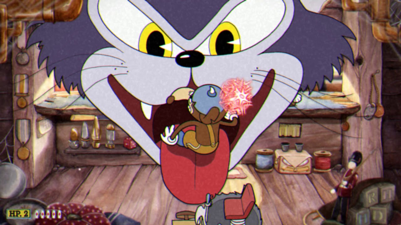 CupHead Werner Werman Boss Cat Easy Tactics