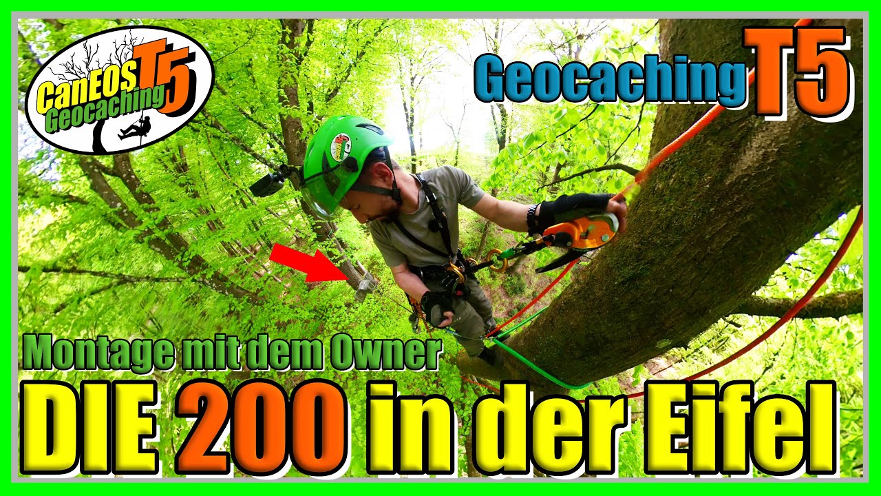 Geocaching T5 - CanEOS@Die 200 in der Eifel | mit @OllisWelt  | Patchwork Thielen | GCA8C8G | 4K