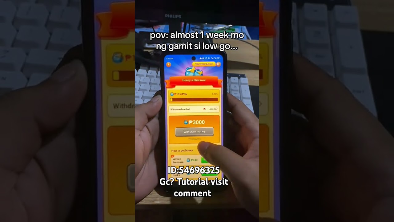 INSTANT 3K FREE GCASH WITHDRAW SA APP NATO.#earnapp  #lowgoapp #lowgo #credittotheownerofthismusic