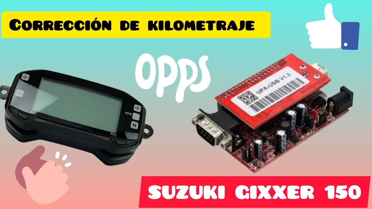 corrección de kilómetros SUZUKI GIXXER 150