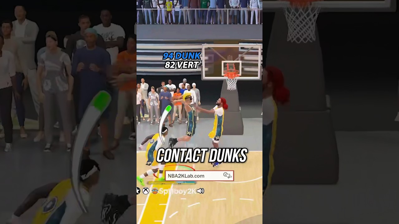 Best Builds on NBA 2K24: How to Get More Contact Dunks Shooting Guard Build #2k #2k24 #nba2k24