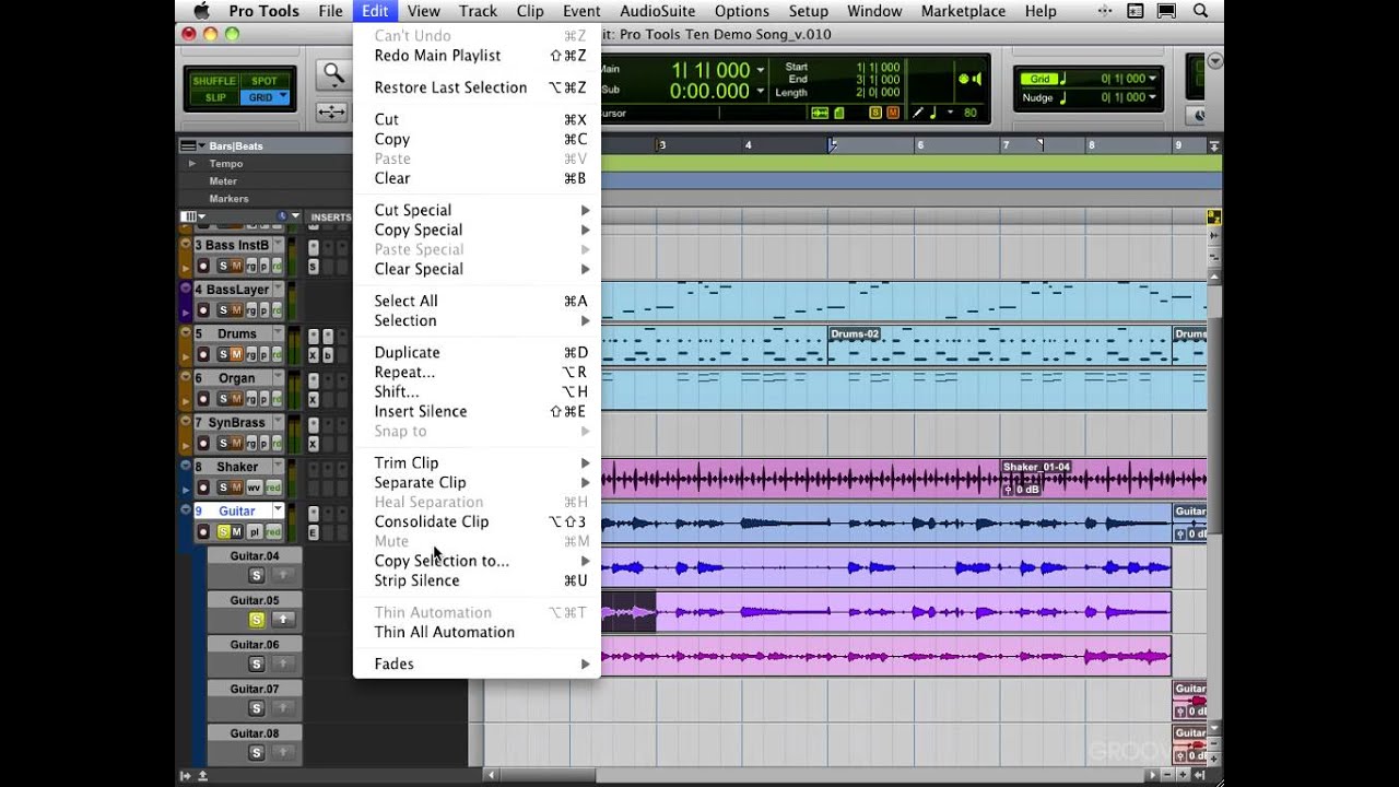 Working with Playlists (Pro Tools 10 Explained)