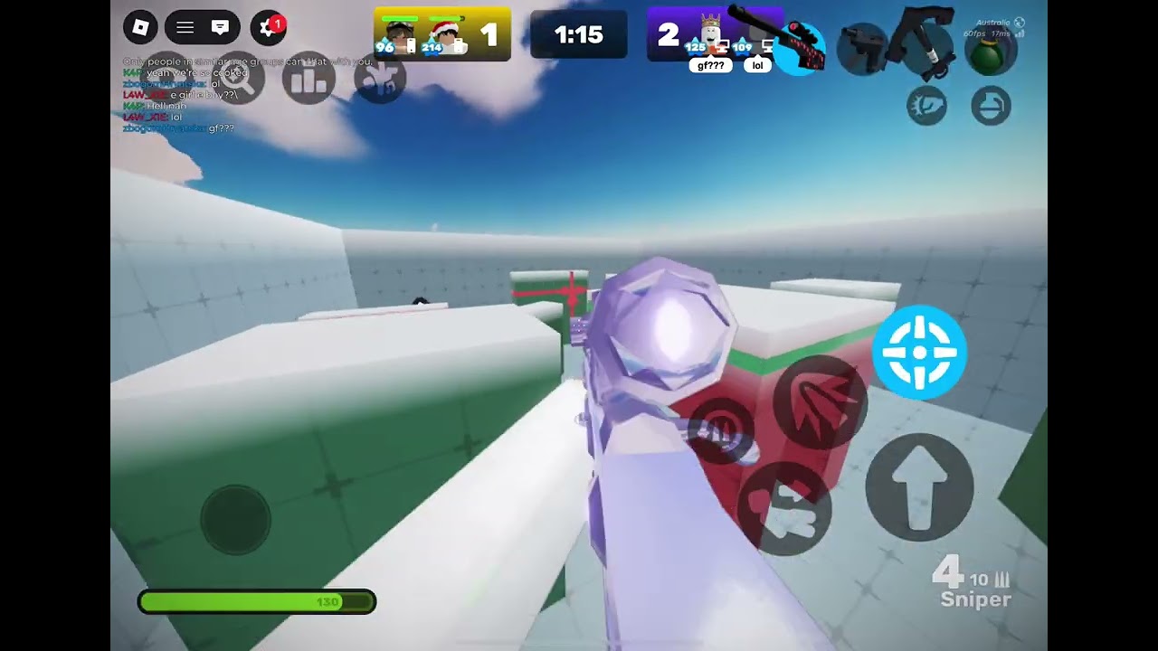 Playing riblox rivals with random loadouts 😆