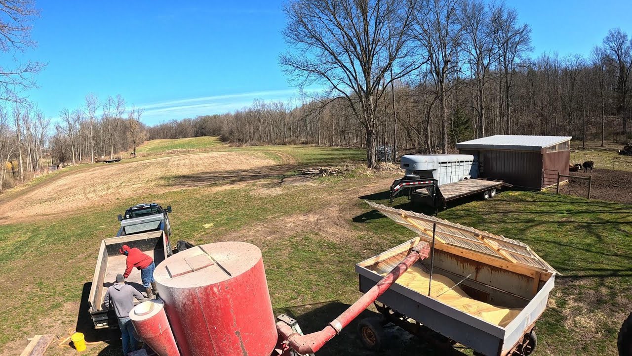 Our farms a family affair, grinding feed & release the porkchops.