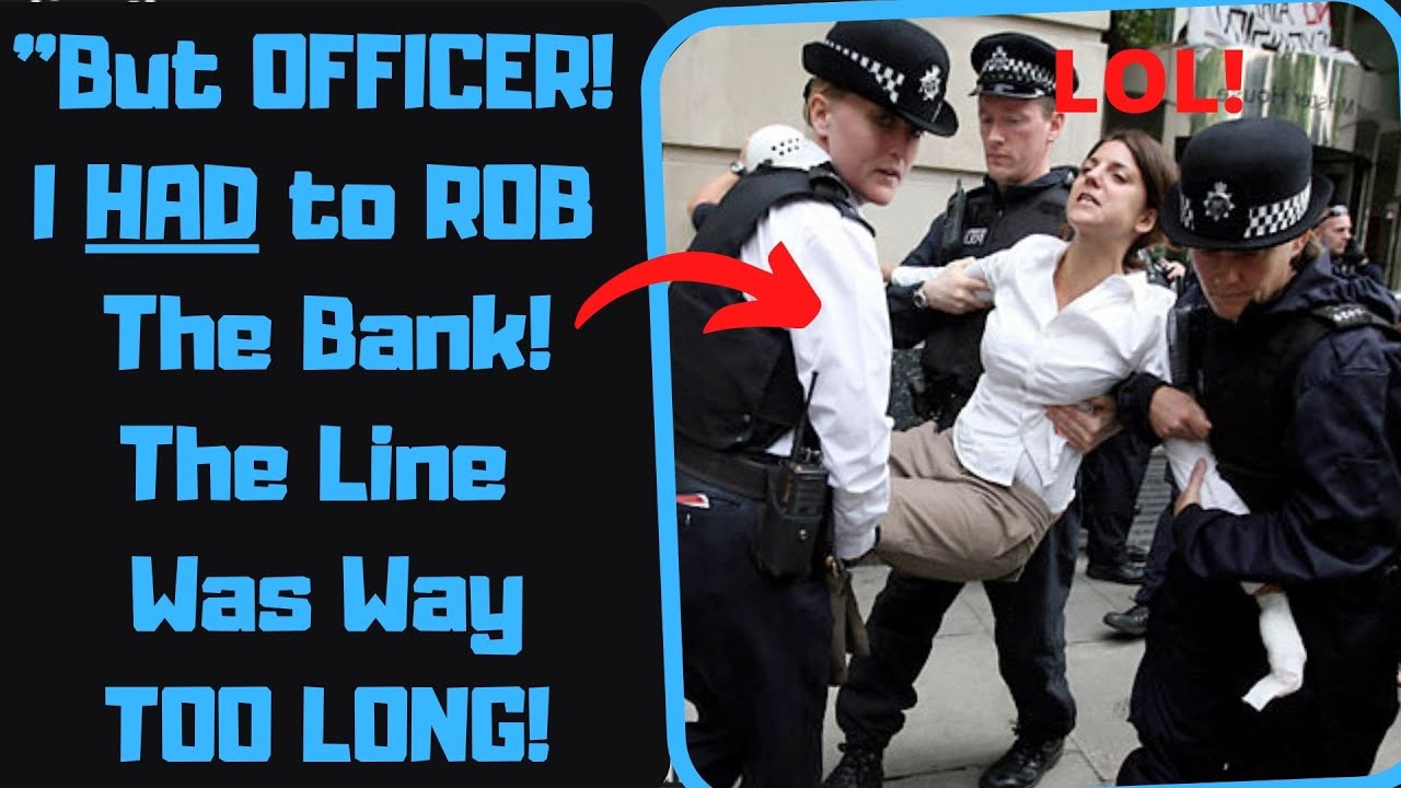 r/IDontWorkHereLady - Impatient Karen ROBS a BANK! Refused to Wait in Line!