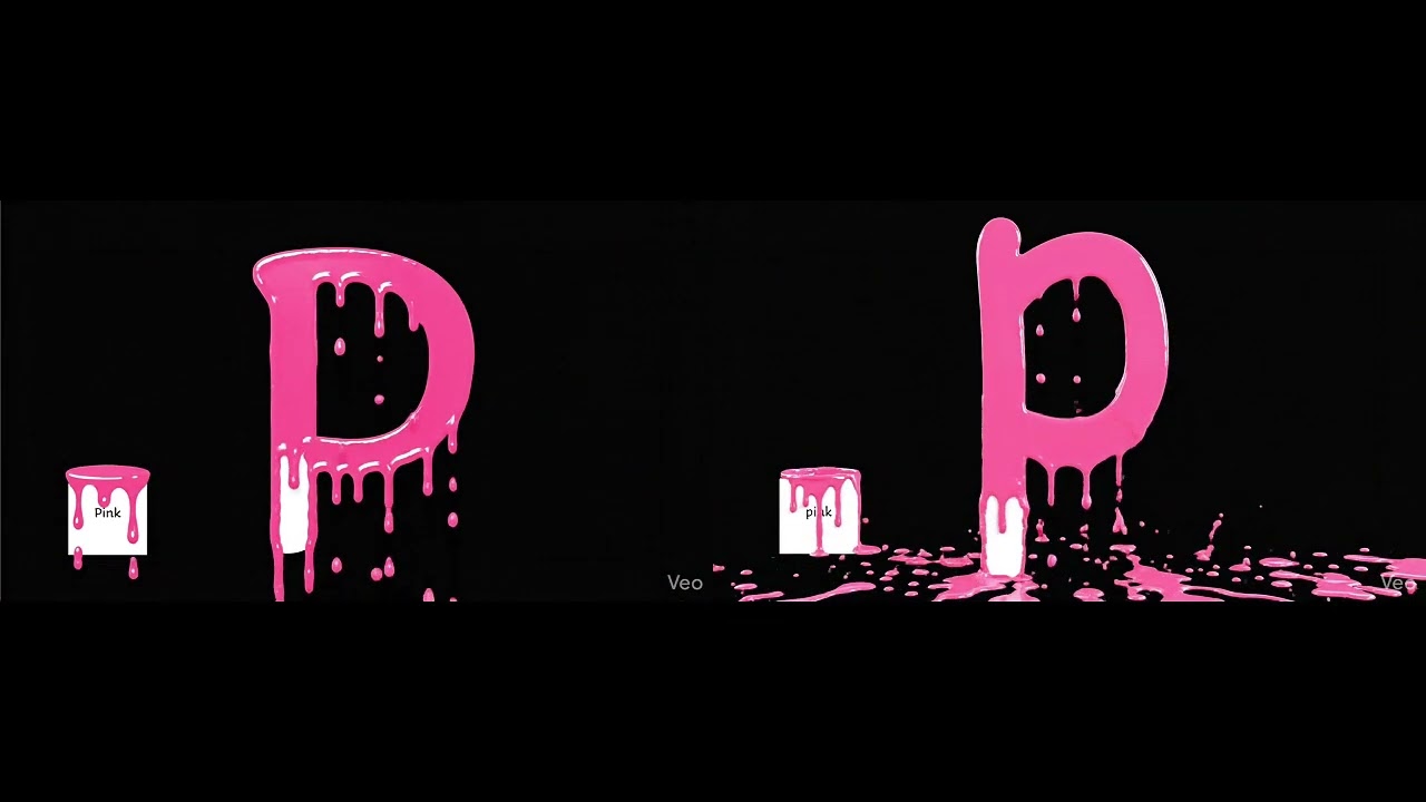 Alphabet A-Z Paint By Splash Uppercase And Lowercase Letters