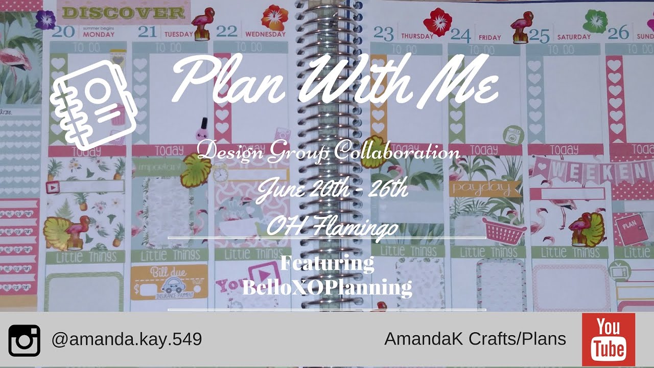Plan with Me Design Group ~ Oh Flamingo WHITESPACE ~ Featuring BelloXOPlanning