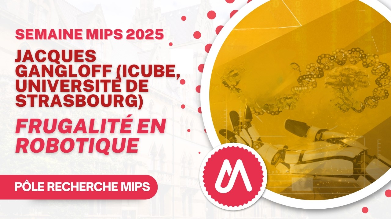 Semaine MIPS 2025| Frugalité en robotique – Jacques Gangloff (ICube, Université de Strasbourg)