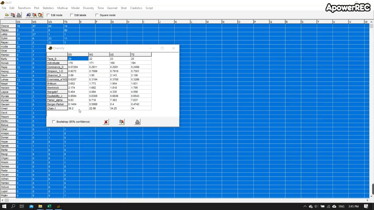 Biodiversity assessment Part 1