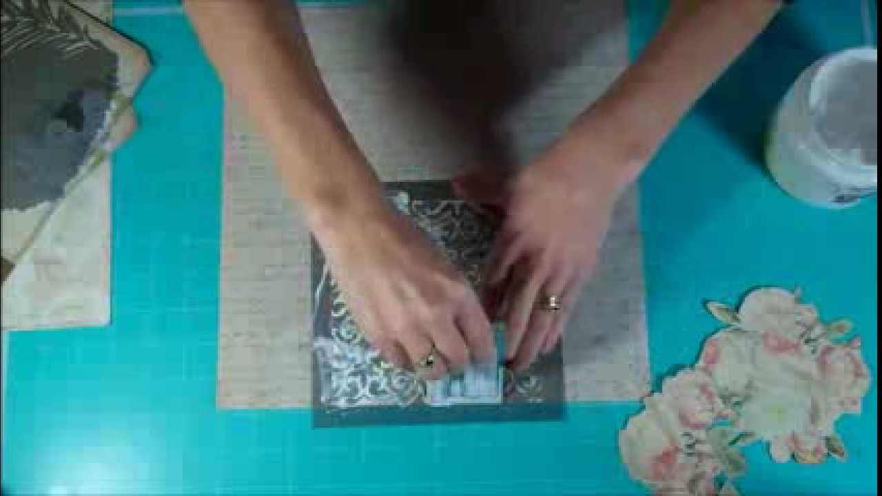 Prima: Masking with Gesso and Credit Card