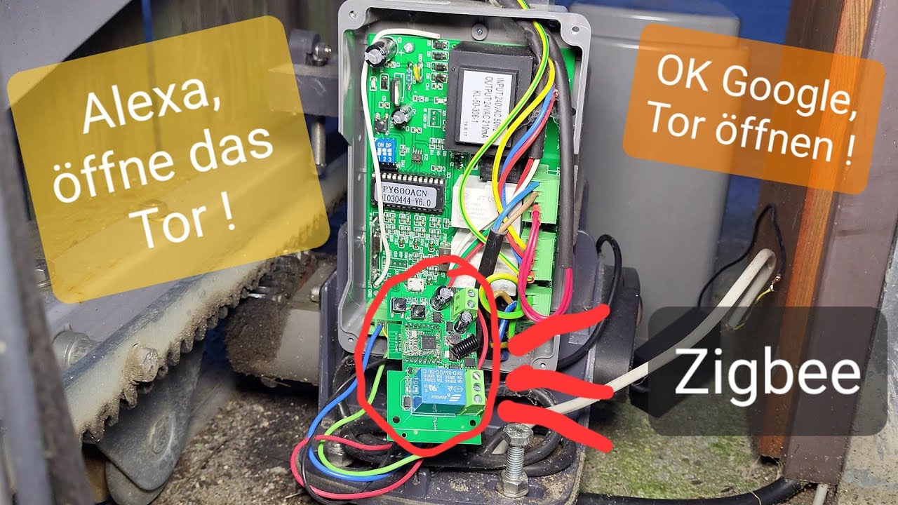 Schiebetor mit Alexa steuern dank Zigbee | SmartHome | Google Nest| Garagentor | Hoftor
