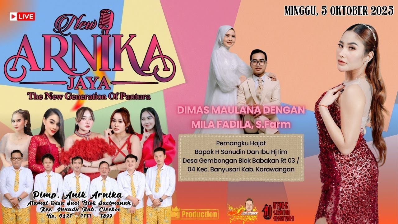 🔴 LIVE SIANG NEW ARNIKA JAYA MINGGU, 5 OKTOBER 2025 DESA GEMBONGAN KEC. BANYUSARI KAB. KARAWANG