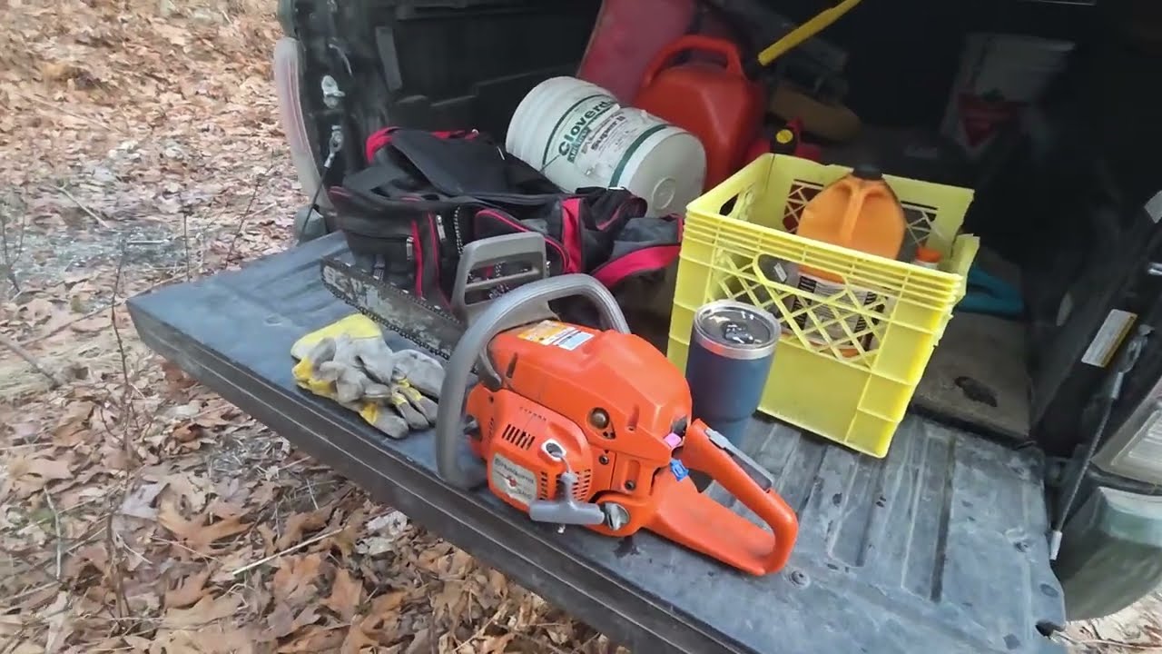 Taking the HUSQY for a walk in the woods 