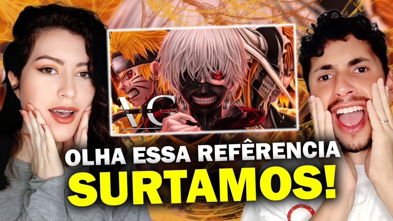 REACT Kaneki, Naruto e Ichigoᴿᴬᴾ Feat. ‪@Tauz‬ , ‪@felicinharock‬ e ‪@TKRAPS‬ | Monster | VG BEATS