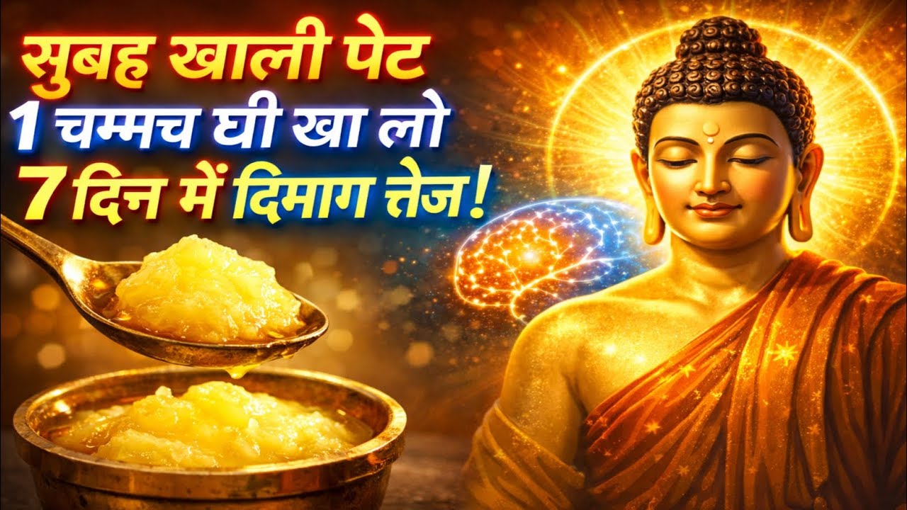 सुबह खाली पेट 1 चम्मच घी खा लो  7 दिन में दिमाग तेज! | Buddha Motivational Story