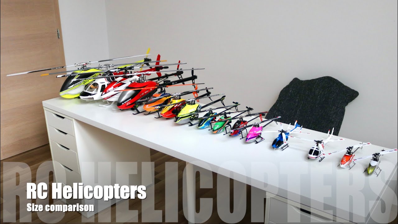 RC Helicopter Size Comparison - From XK K100 to ALZRC FAST DEVIL 420 🚁