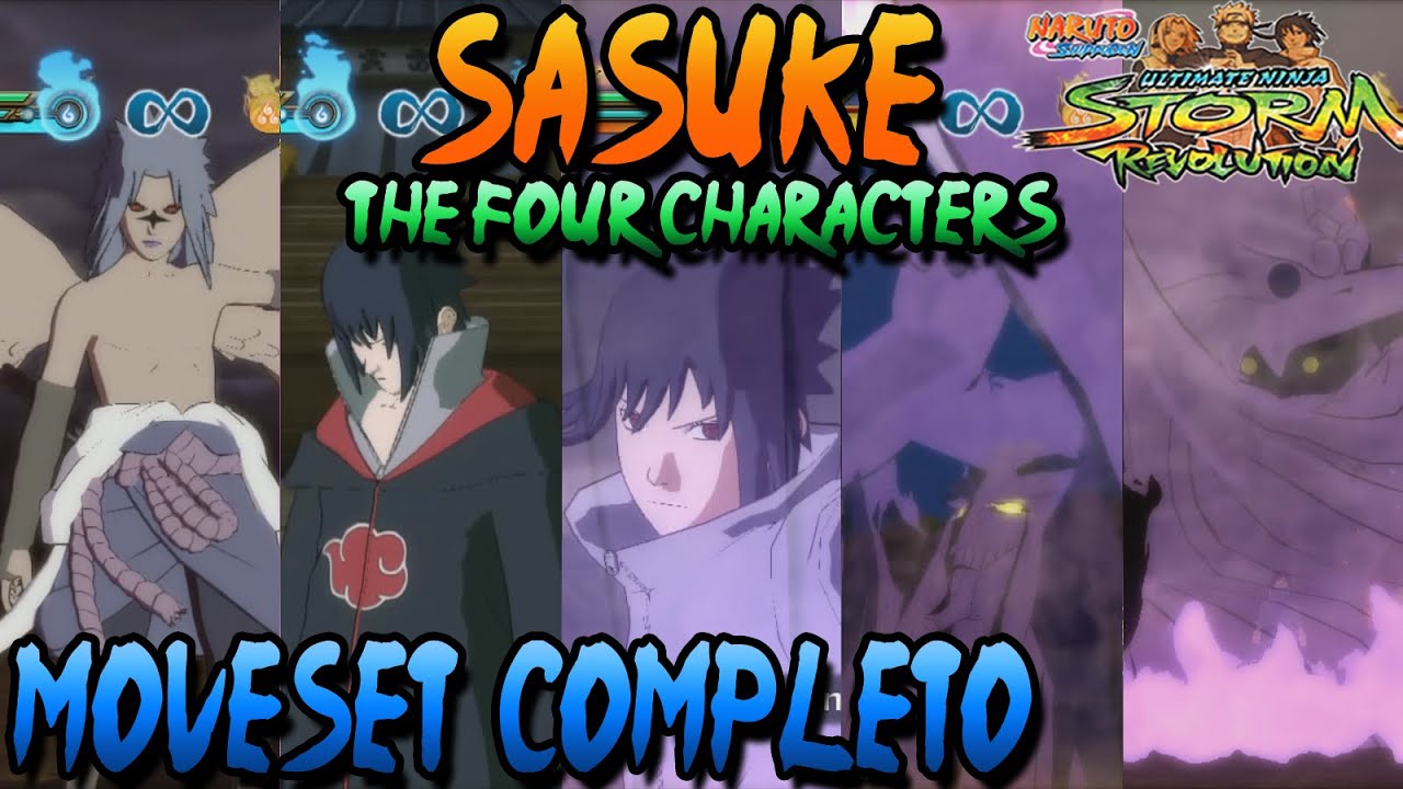 Naruto Storm Revolution: Sasuke Hebi + Taka + Five Kages Summit + EMS Complete Movesets
