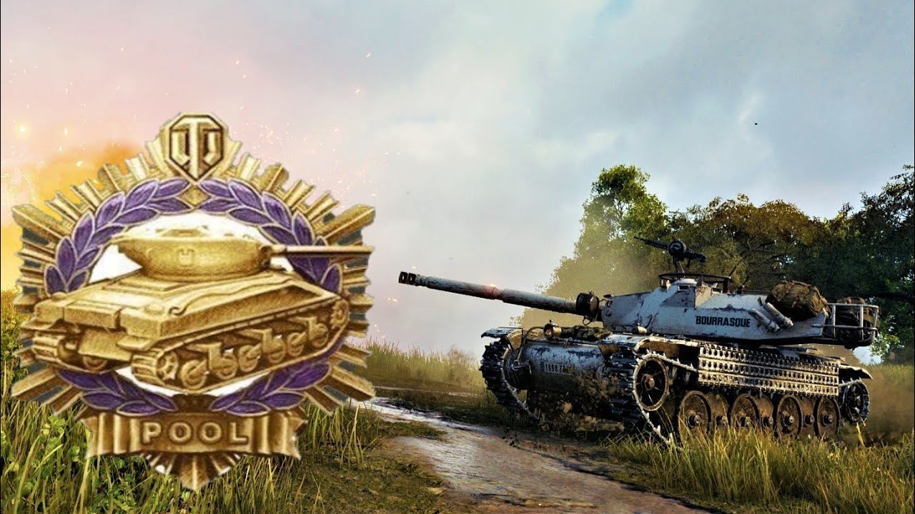 Медаль Пула на Оверлорд в WOT на Бурасике в ворлд оф танкс Bat.-Châtillon Bourrasque медаль Пула