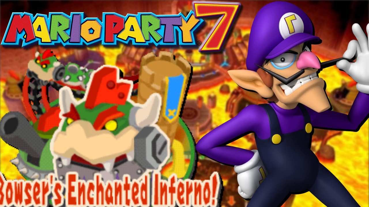 Mario Party 7 | Bowser's Enchanted Inferno w/ Waluigi - Shiruetto The Gamer