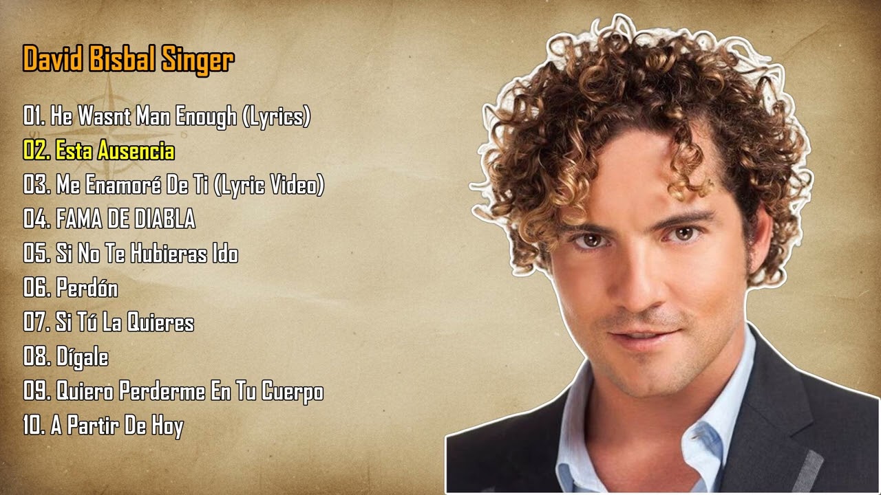 David Bisbal & Latin Pop Hits - Top 10 Best Songs Playlist | Greatest Hits Compilation