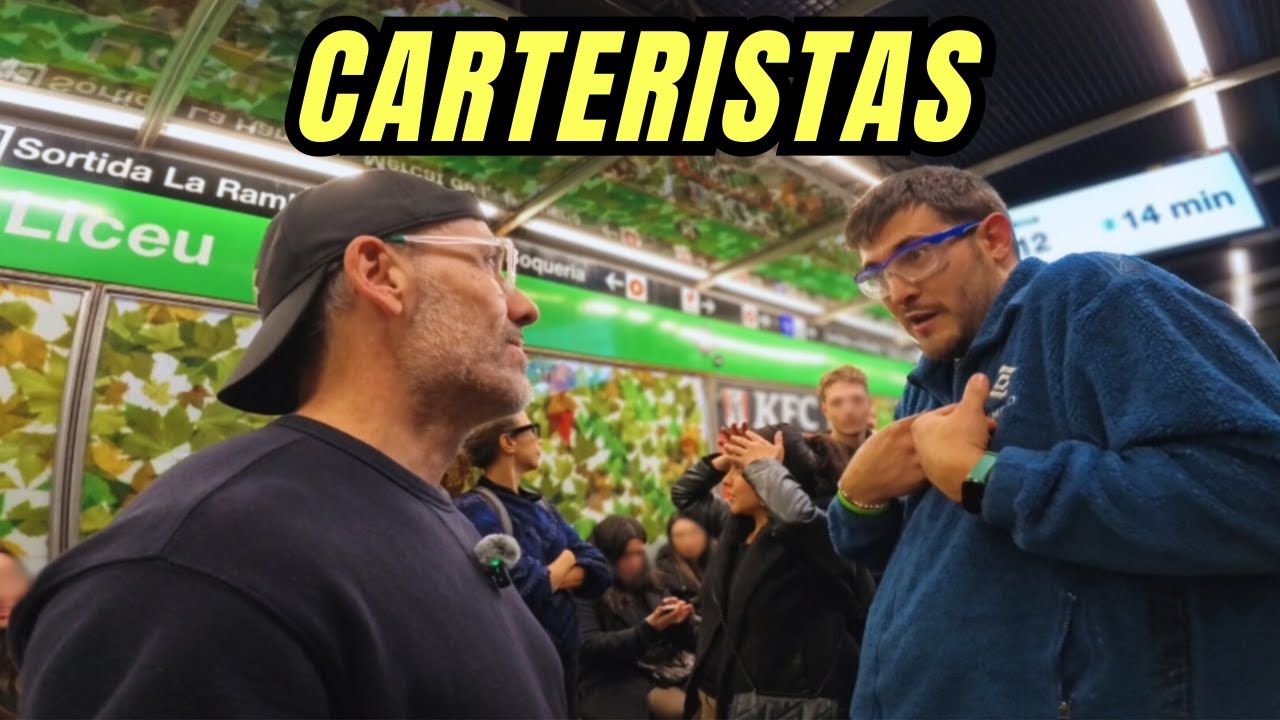 CAZANDO CARTERISTAS en el METRO de BARCELONA⚠️