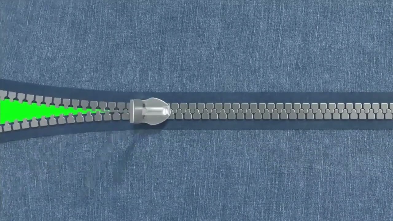 Zipper Transition #1 - Zipper Transition Green Screen Pack