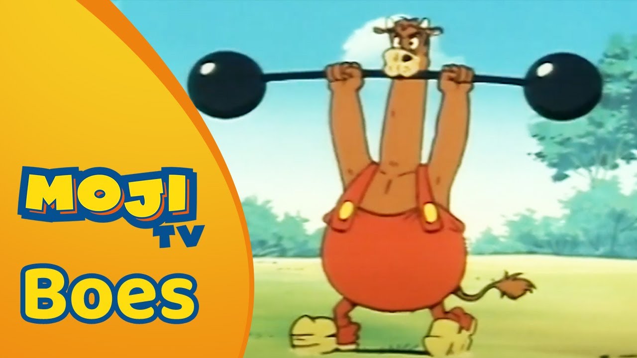 BOES DOET ER EEN SCHAPJE BOVENOP 🏋️ | BOES 🐂 | Nederlandse Kinderseries | MojiTV